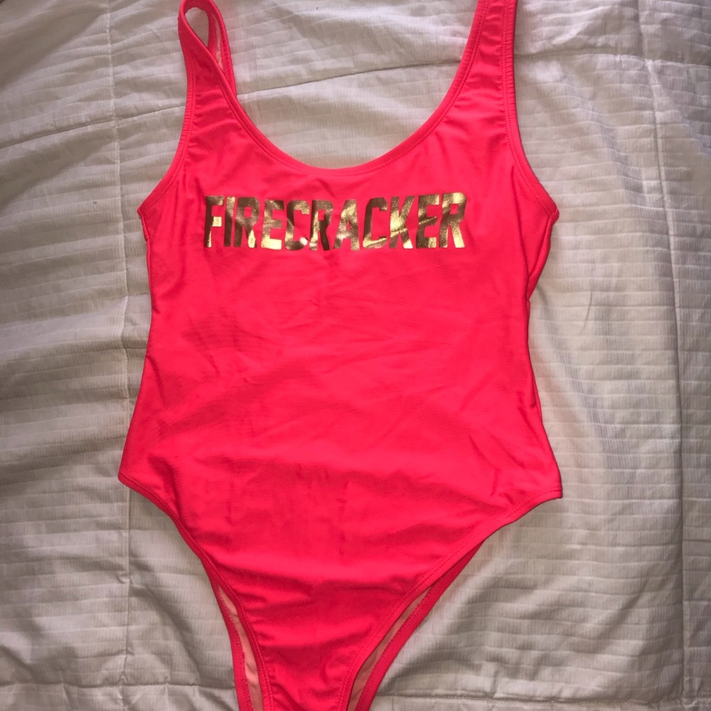 Hot Pink FIRECRACKER swim suit